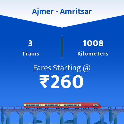 Ajmer To Amritsar Trains